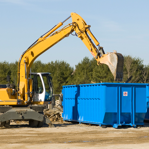 can i choose the location where the residential dumpster will be placed in Milford Mill